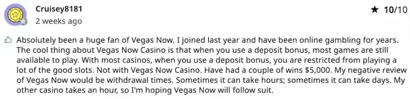 Evidence Map for Canadian Readers within the Vegasnow Casino Review - Askgamblers.com 10/10